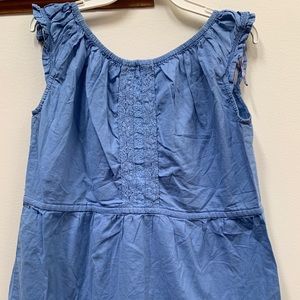Mudo Collection European Blue Sleeveless Ladies Blouse -  Size S